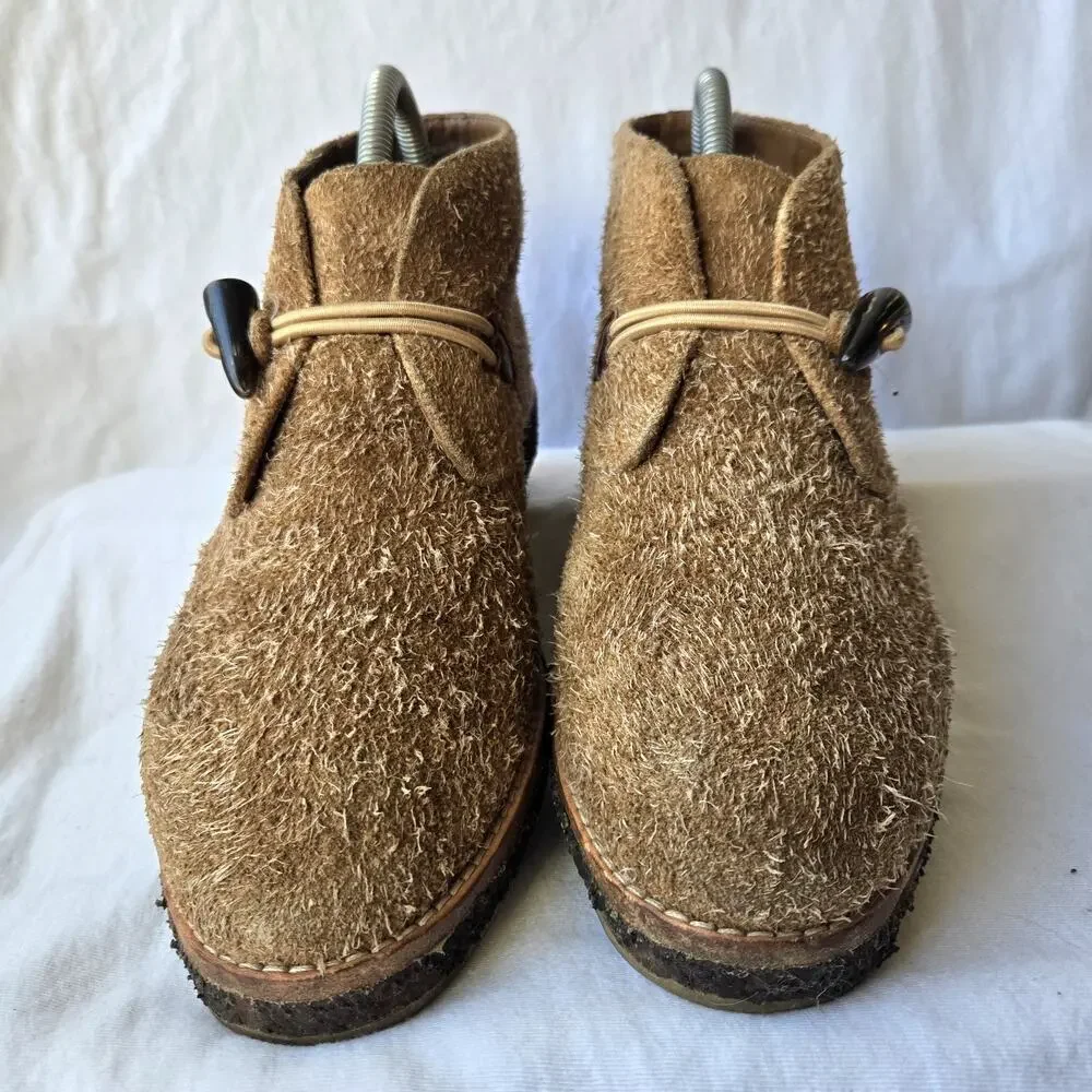 Trask Carissa Women's Suede Horn Toggle Desert Chukka Ankle Boots Brown Size 8